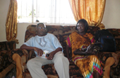 Francis Wahome, Country  Representative and Andrea, Administrator,  Tearfund Sierra Leone